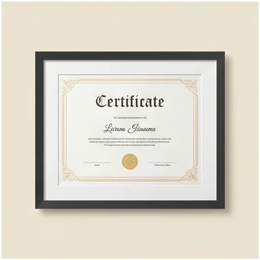 Representative certificates & frames
